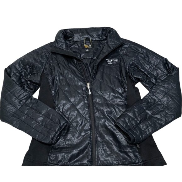 Mountain Hardwear Women's‎ Black Full Zip Puffer Jacket Long Sleeve Size M - Picture 1 of 12